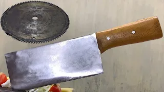 My Forge   From the Circular Saw Blade I Made an Incredibly Sharp Kitchen Knife