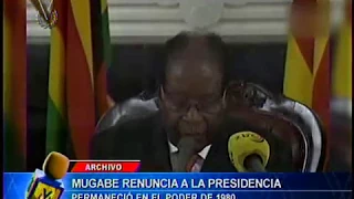 Renuncia Robert Mugabe tras 37 años en la presidencia de Zimbabue