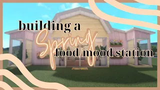 Making my FOOD/MOOD STATION for SPRING in BLOXBURG
