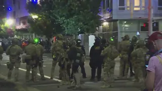 Night 90: Unlawful assembly outside Portland ICE building