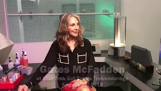 Gates McFadden in McCoy's sickbay at Trekonderoga 2018