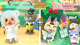 Mail Room Fishing Tourney + Merry Mail Challenge 📫 | Animal Crossing Pocket Camp