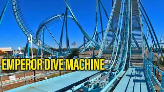 EMPEROR Dive Machine, Front Row POV - SeaWorld San Diego