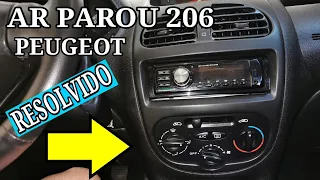 🔴Ar condicionado do Peugeot 206 parou solução rápida