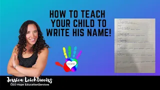 A simple way to teach your child to write their name!