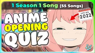 ANIME OPENING QUIZ: 1 SEASON 1 SONG 【Very Easy ➜ Otaku】 (2010–2023)