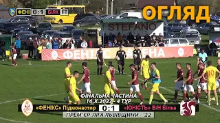 «Фенікс» Підмонастир - «Юність» В/Н Білка 0:1 (0:0). Огляд. Прем`єр-ліга Львівщини 22 2-й етап 4 тур