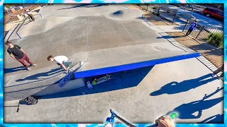 SKATEPARK DEATH GAP VS SCOOTER!