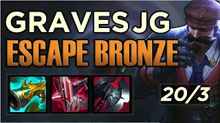 How to CARRY in Season 13 with Graves Jungle! Escaping Bronze!