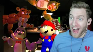 MARIO PLAYS FIVE NIGHTS AT FREDDY'S! Reacting to "R:64 Freddy's Spaghettiria"