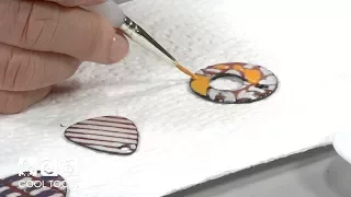 Cool Tools | Sunshine Color Enameling and Tube Rivet Earrings by Jan Harrell