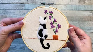 Cat Embroidery project