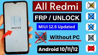 All Redmi Frp Bypass 10A/9i/9T/8T/9 Power | Android 10/11/12 | Without PC | All Redmi Frp Unlock