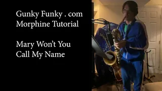 Mary Won't You Call My Name: Morphine Tutorial with Sheet Music by Gunky Funky