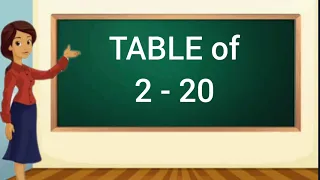 2 - 20 TABLES | 2 - 20 TABLES Multiplication | KIDZEETV