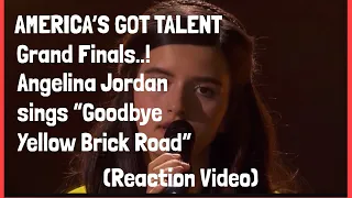 AMERICA’S GOT TALENT GRAND FINALS|ANGELINA JORDAN SINGS ELTON JOHN’S GOODBYE YELLOW BRICK ROAD