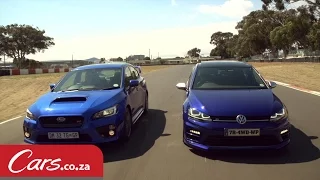 Drag Race: VW Golf 7 R vs Subaru STI