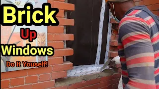 Bricklaying - How To Close Up A Opening Windows