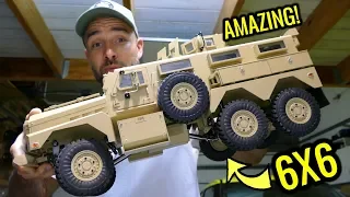 U.S MILITARY COUGAR 6X6 MRAP RC CAR - HG P602 1/12 - YOU NEED TO SEE THIS!