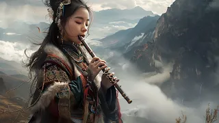 Tibetan Flute || Detox negative emotions || Eliminate Stress and Calm the Mind