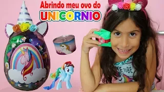 ABRINDO OVO DE PÁSCOA DO UNICÓRNIO 🦄