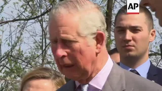 Prince Charles joins Romanian folk dancers