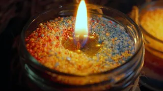 Granulated candle DIY Master class for beginners