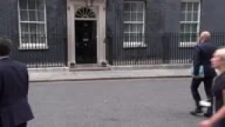 Dominic Raab, Sajid Javid arrive in Downing Street