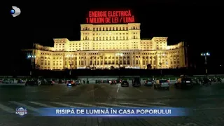 Stirile Kanal D (17.09.2022) - Risipa de lumina in Casa Poporului! 1 milion de lei/luna!