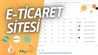 E-Ticaret Sitesi | Full Stack| React, NextJS, TailwindCSS,  Shdnc, Stripe, Mysql, Prisma, Clerk