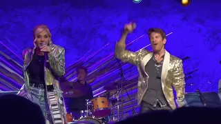 Andy Karl and Orfeh perform a medley of pop hits