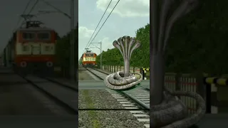 train and snake  viral short #shorts