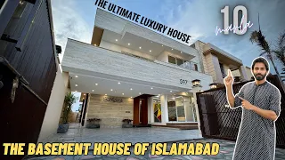 SEMI-BASEMENT 10 Marla 'THE PREMIUM TRAVERTINE' House For Sale in Bahria Islamabad