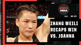 Zhang Weili talks KO win vs. Joanna Jedrzejczyk at UFC 275 | ESPN MMA