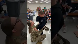 Big Sister Surprises Little Sister And Brother #usa #army #homecoming #usarmy