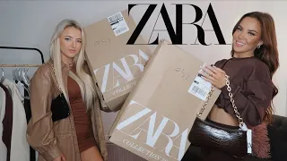 HUGE ZARA TRY ON HAUL! | WE SPENT OVER £600! | Immie and Kirra