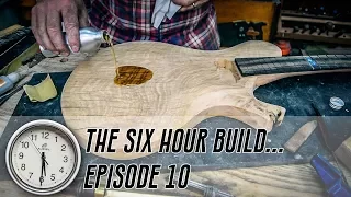 Ep 10 - A Luthier Builds a Whole Custom Guitar in SIX Hours.. from SCRATCH! - Close to Finishing?