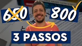 3 PASSOS PARA VOCÊ AUMENTAR A SUA NOTA NO ENEM EM 150 PONTOS! // O TERCEIRO É O MELHOR!