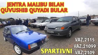 VAZ,2115 21099,2109 YANGI NARXLARI.BOZORDI OLDI SPARTIVNILARI MALIBU JENTRA BILAN QUVUSHIB QUYADI ?