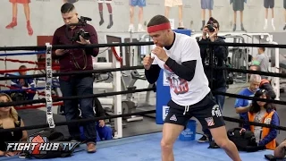 Lomachenko vs. Sosa- Vasyl Lomachenko's FULL Media Workout Video