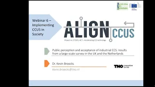 ALIGN CCUS Webinar 6 - Implementing CCUS in Society