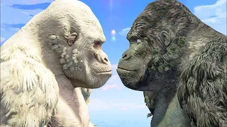 WHITE KING KONG VS KING KONG - Epic Monsters Battle