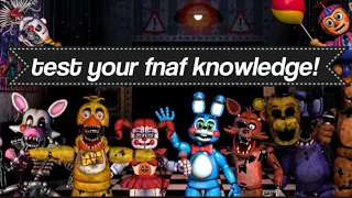 fnaf quiz!! test your fnaf knowledge! || fnafsz