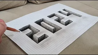 easy 2024 3d drawing on paper for beginners