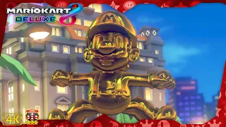 Mario Kart 8 Deluxe DLC ⁴ᴷ Boomerang Cup (200cc 3-Star Rank) Gold Mario gameplay