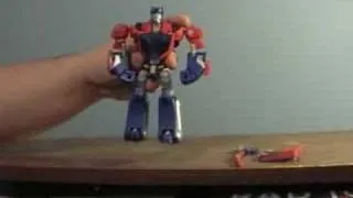 Transformers Animated Deluxe Cybertron Mode Optimus Prime Review