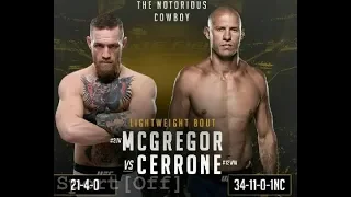 ПОЛНЫЙ Бой MCGREGOR vs CERRONE (МакГрегор против Ковбоя) СТРИМ БОЯ