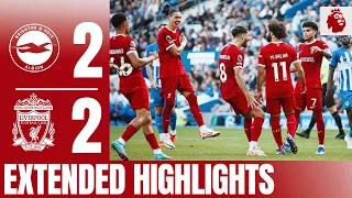 EXTENDED HIGHLIGHTS: Brighton 2-2 Liverpool | Two Mo Salah goals in Premier League draw