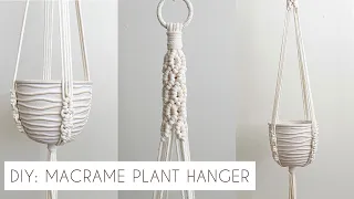 DIY: MACRAME PLANT HANGER TUTORIAL | INTERMEDIATE MACRAME | HOW TO MAKE A PLANT HANGER