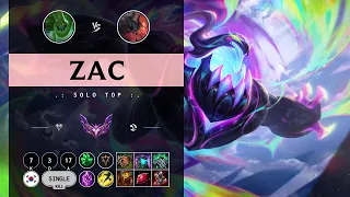 Zac Top vs Aatrox - KR Master Patch 14.10